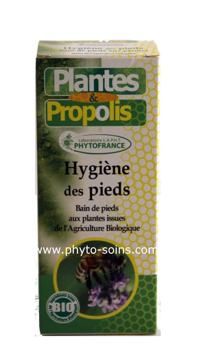 Hygiène des pieds: bain de pieds à la propolis