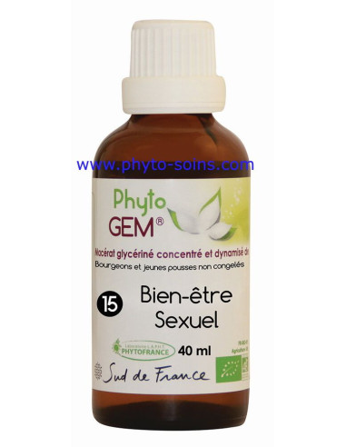 Phyto'gem 15 bien être sexuel phytofrance | phyto-soins