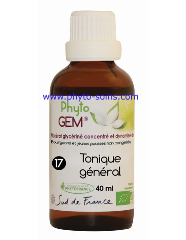Phyto'gem 17 tonique général phytofrance | phyto-soins