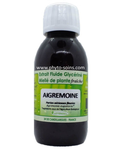 Extrait fluide glycériné miellé d'Aigremoine BIO Phytofrance | phyto-soins