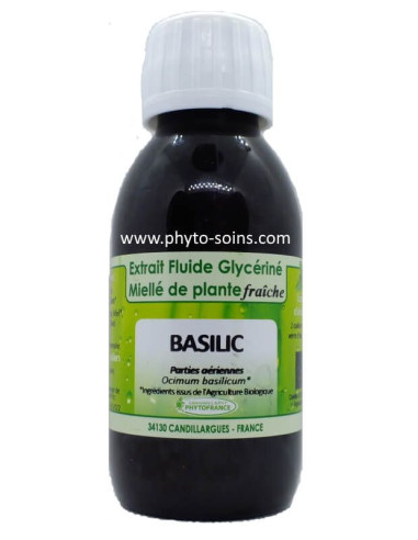 Basilic BIO (extrait liquide ou tisane) Phytofrance | phyto-soins