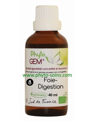 Phyto'gem 8 foie-digestion laboratoire phytofrance | phyto-soins