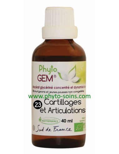 phyto'gem 23 cartilages et articulation laboratoire phytofrance | phyto-soins