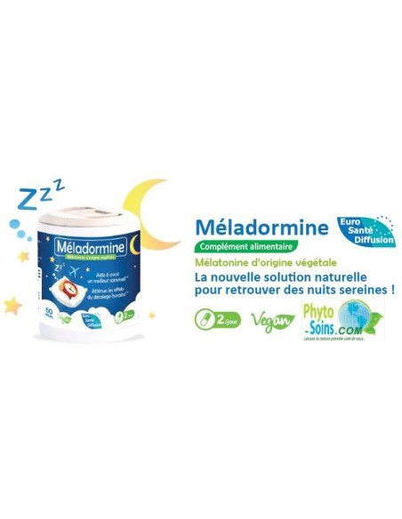 Méladormine: Mélatonine d'origine végétale | phyto-soins