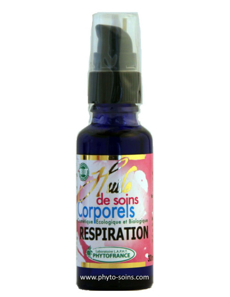 Huile de soin BIO respiration (fumeurs et affections hivernales)