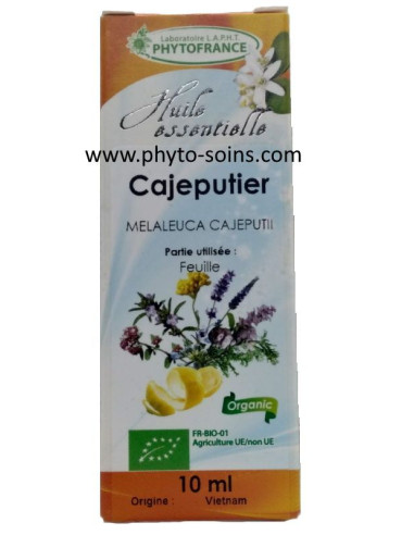 Huile essentielle de Cajeput BIO, pure et naturelle