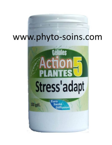 Gélules action 5 plantes stress'adapt, lutte contre le stress naturellement