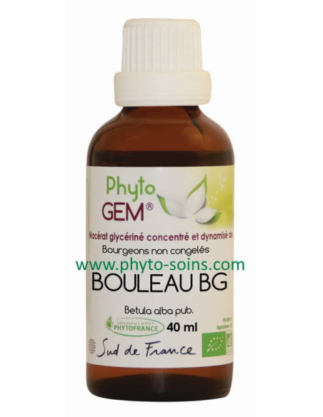 Flacon de macérat glycériné de bourgeon de Bouleau blanc