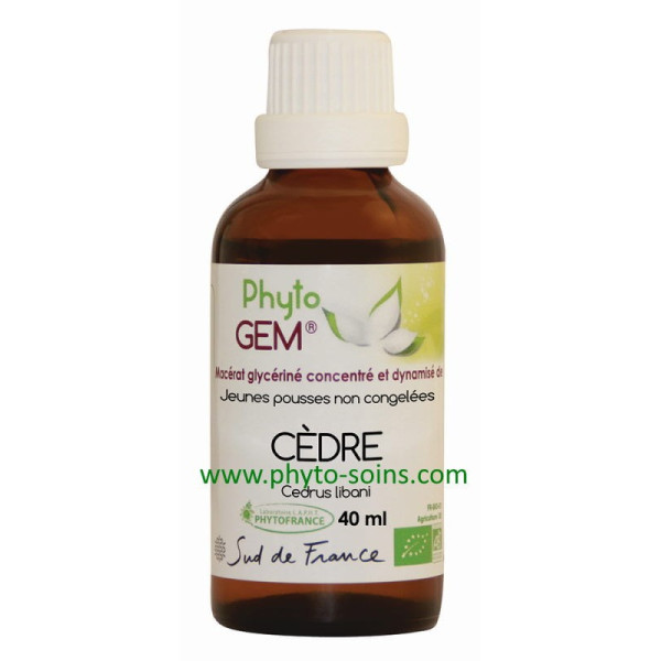 Flacon Macérat glycériné de Cèdre BIO laboratoire phytofrance