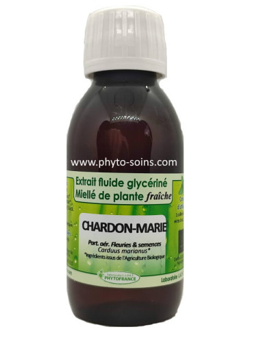 Extrait fluide glycériné miellé de Chardon marie BIO et fraiche