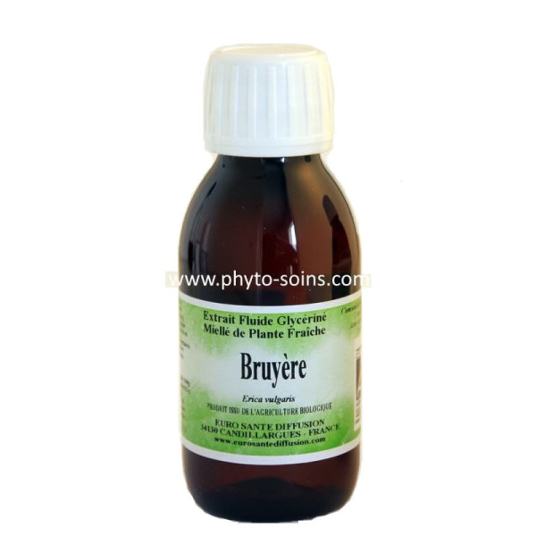 Extrait fluide glycériné miellé de Bruyère BIO et fraiche