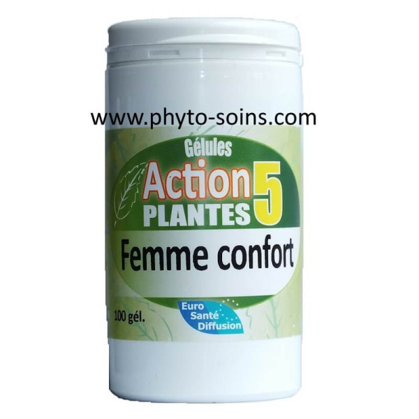 Gélules action 5 plantes femme confort: pour des règles sans douleur