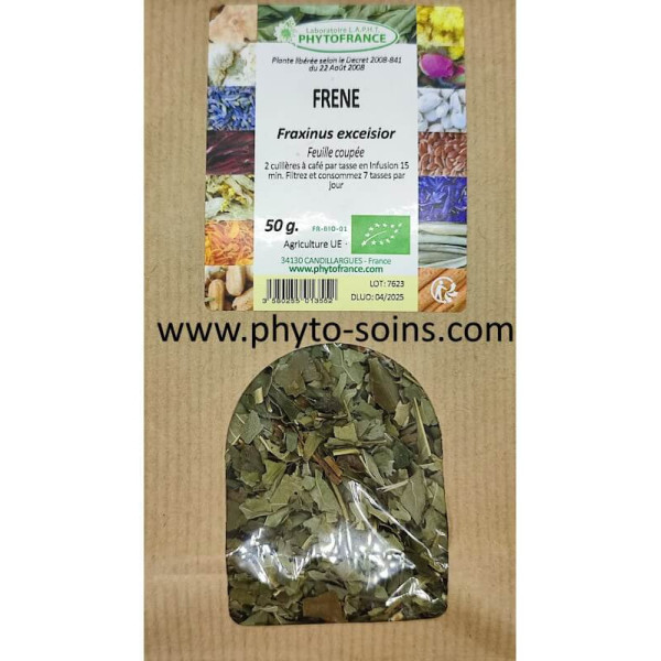 Sachet de Frêne BIO feuilles coupées pour tisane