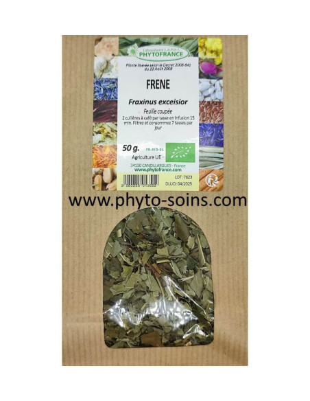 Sachet de Frêne BIO feuilles coupées pour tisane