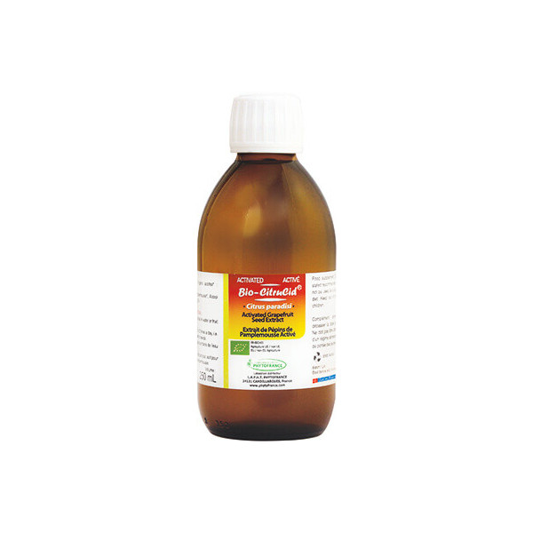 Bio-CitruCid : le seul extrait de pépins de pamplemousse activé 150ml