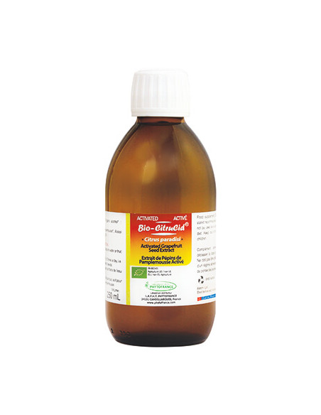 Bio-CitruCid : le seul extrait de pépins de pamplemousse activé 150ml