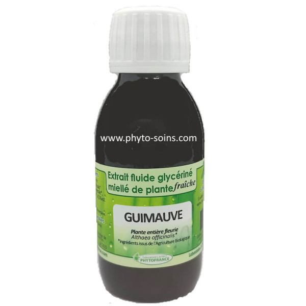 Extrait fluide glycrin miell de Guimauve fraiche et BIO: Toux