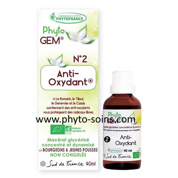 Phyto'gem 2 anti-oxydant laboratoire phytofrance | phyto-soins