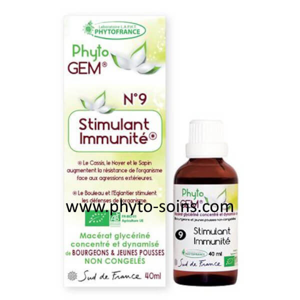 Phyto'gem 9 stimulant immunité BIO phytofrance phyto-soins