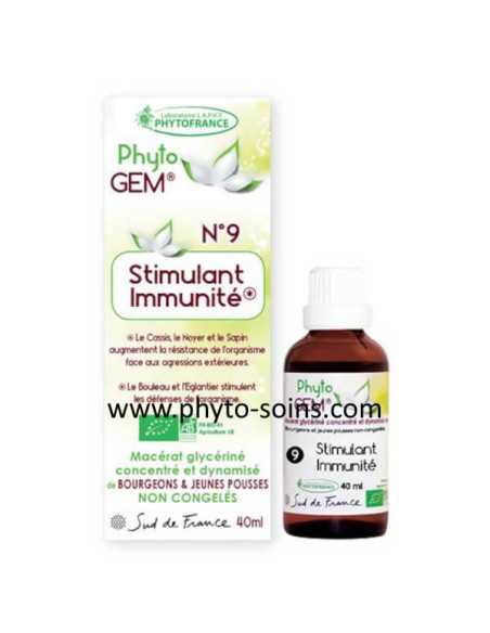 Phyto'gem 9 stimulant immunité BIO phytofrance phyto-soins