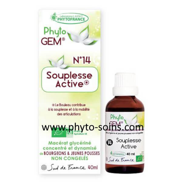 Phyto'gem 14 souplesse active BIO phytofrance phyto-soins