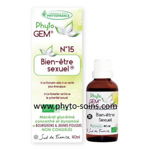 Phyto'gem 15 bien être sexuel BIO phytofrance phyto-soins