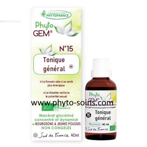 Phyto'gem 17 tonique général BIO phytofrance phyto-soins