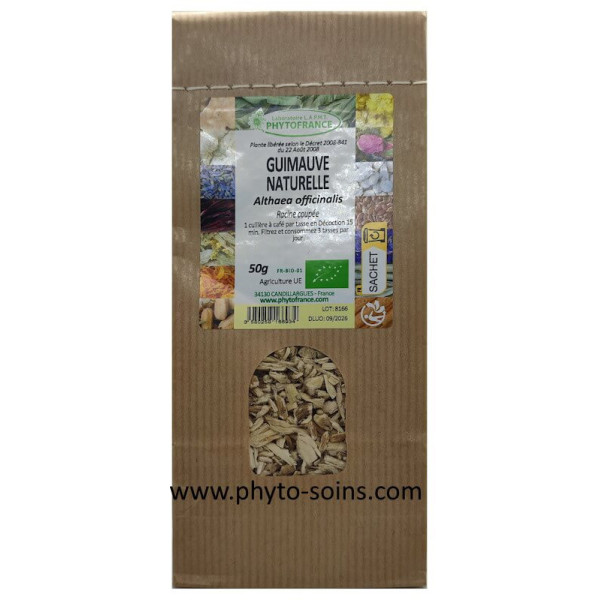 Sachet de 50g de Guimauve racine coupée BIO pour décoction