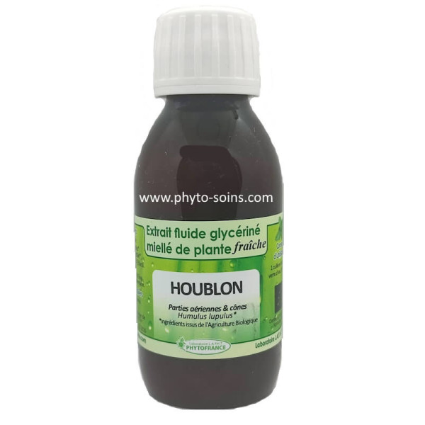 Extrait fluide glycériné miellé d'Houblon BIO
