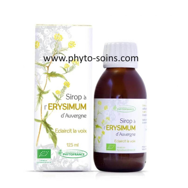 Sirop à l'ERYSIMUM d'Auvergne pour éclaircir la voix phytofrance