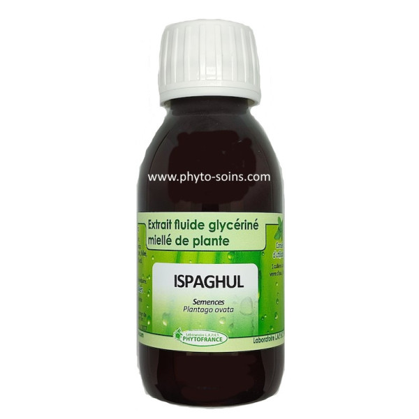 Extrait fluide glycériné miellé d'Ispaghul (ou psyllium) constipation