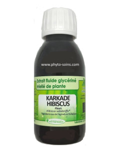Extrait fluide glycrin miell de Karkad hibiscus BIO