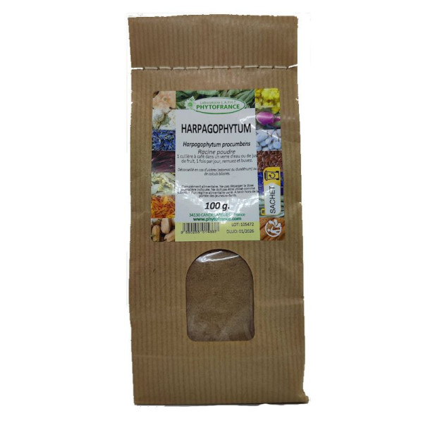 Sachet de poudre de racine d'Harpagophytum 100g