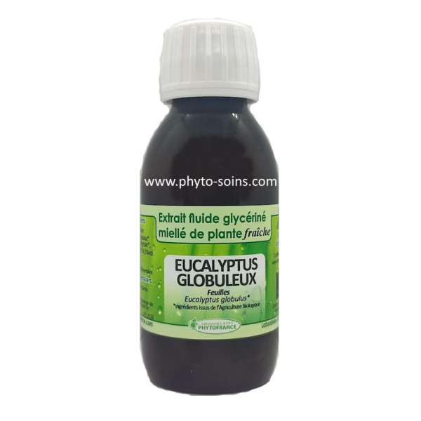 Extrait fluide glycériné miellé d'Eucalyptus globuleux frais et BIO