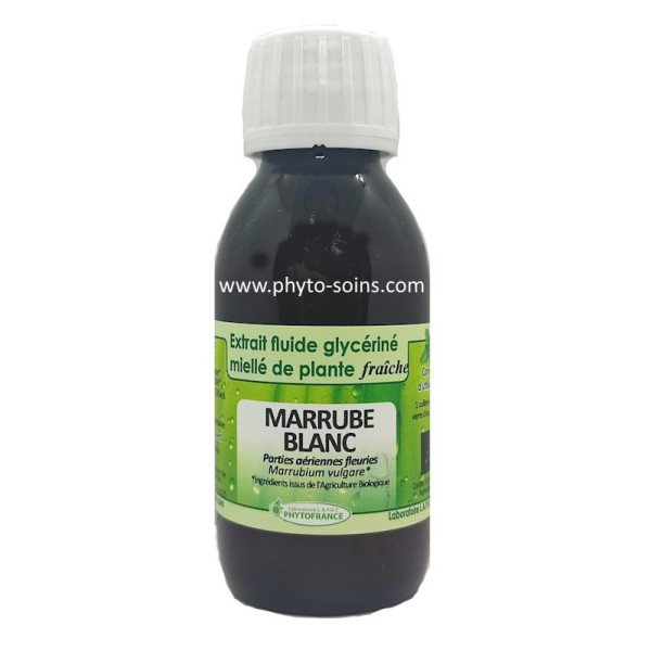 Extrait fluide glycériné miellé de Marrube blanc frais et BIO