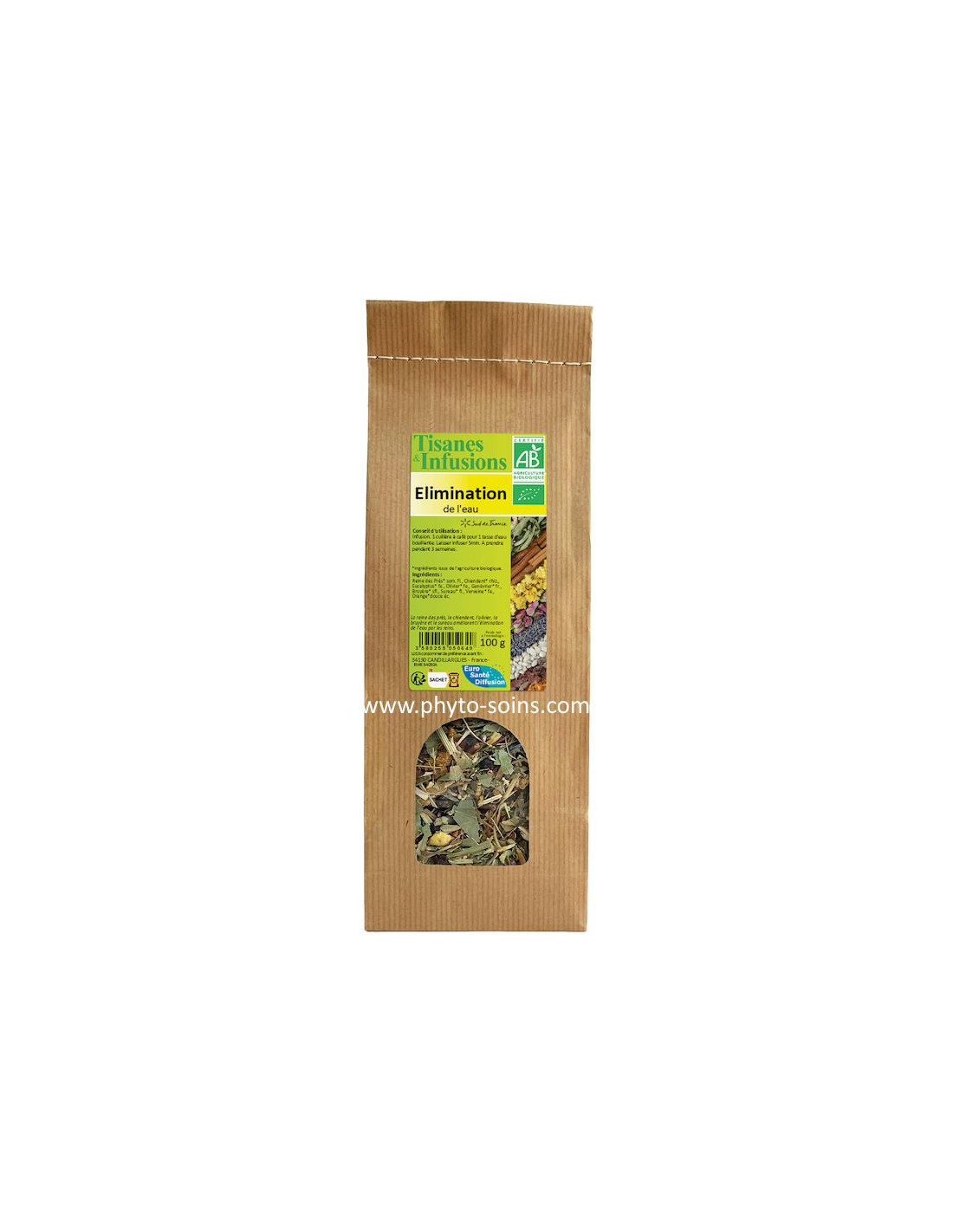 Herboristerie: Tisane BIO Elimination Eau - Phytofrance