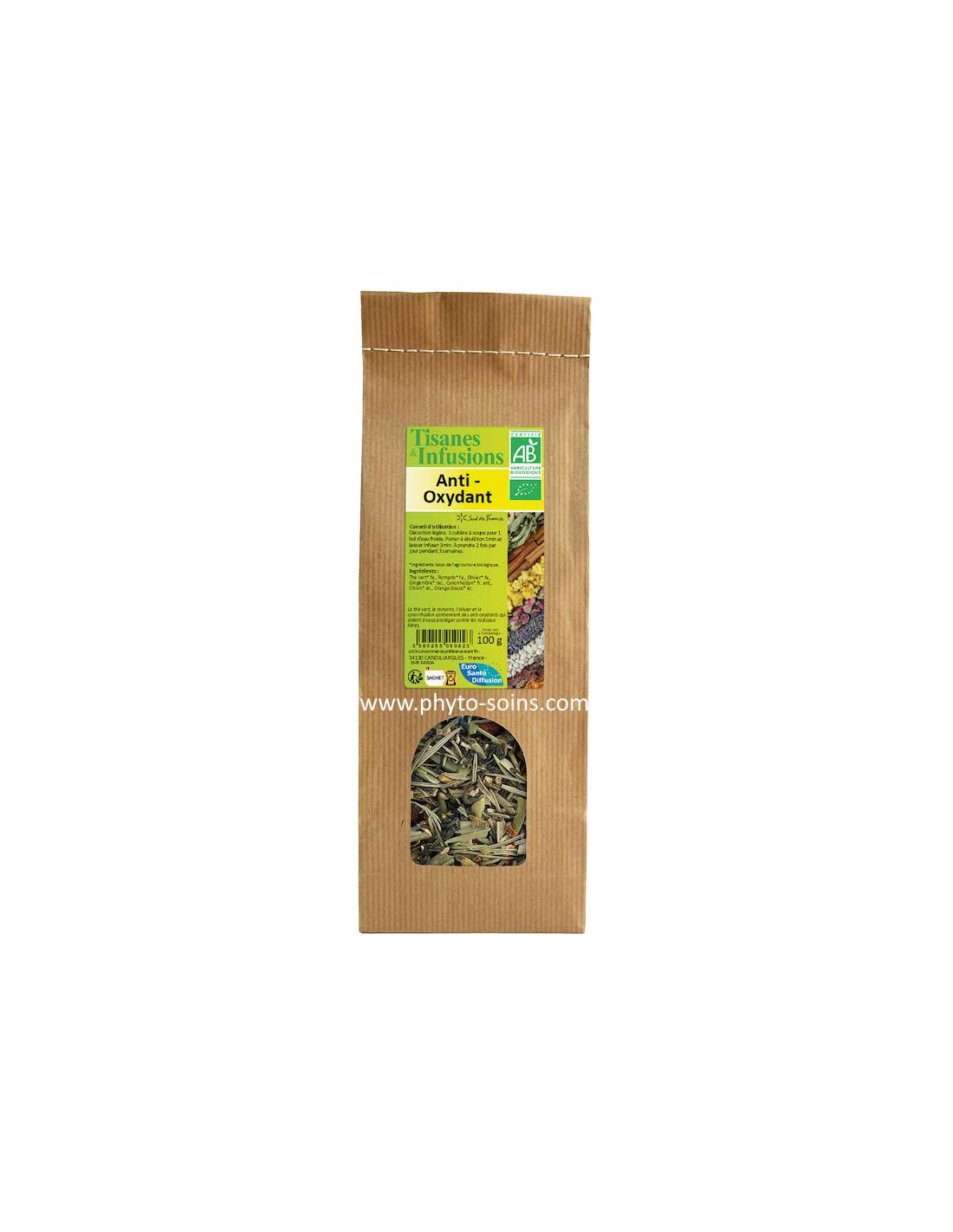 Herboristerie: Tisane BIO anti-âge/anti-oxydant - Phytofrance