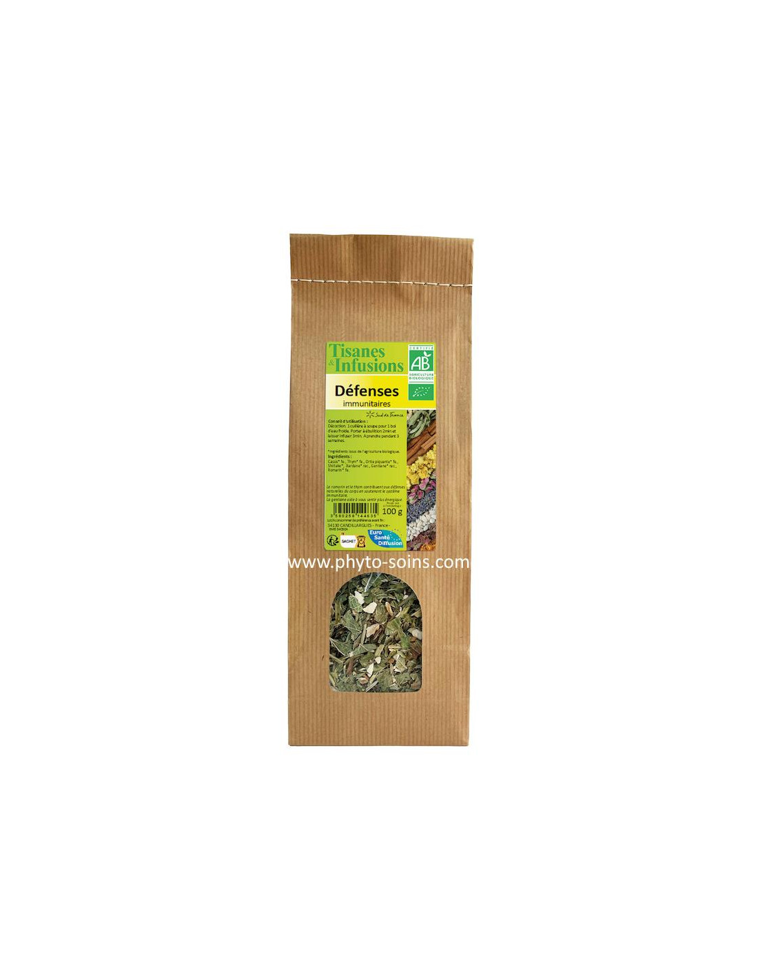 Herboristerie: Tisane BIO défenses immunitaires - Phytofrance