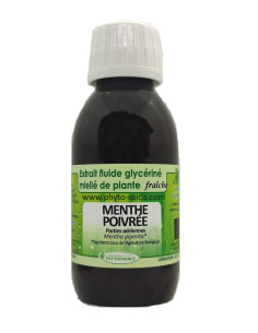 Extrait fluide glycériné miellé de Menthe poivrée fraiche et BIO phytofrance par phyto-soins
