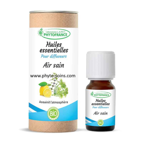 Mélange d'huiles essentielles BIO purifiant/air sain pour diffuseur phytofrance phyto-soins