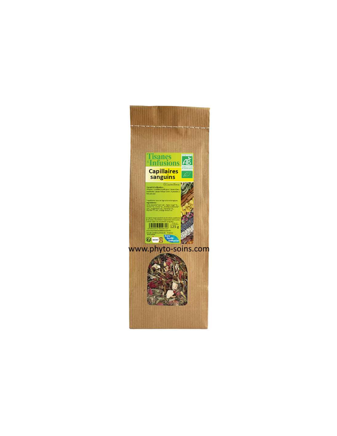 Herboristerie: Tisane BIO Capillaires sanguins - Phytofrance