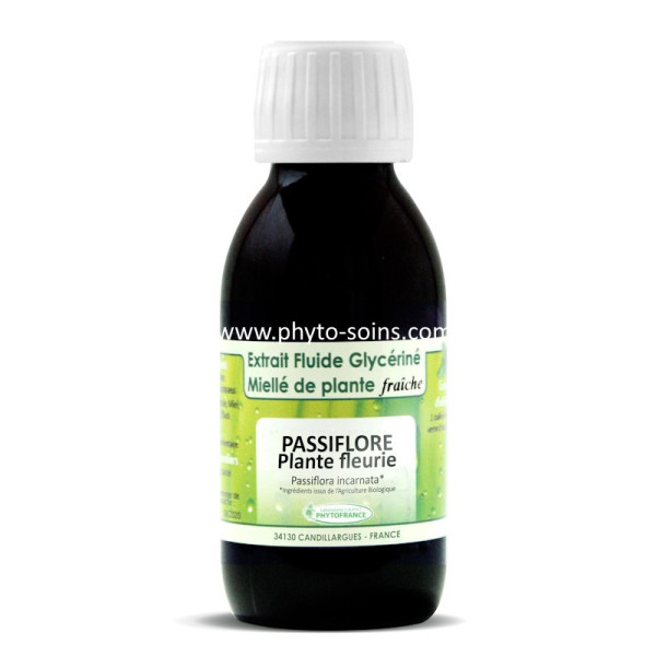 Extrait fluide glycériné miellé de Passiflore fraiche et BIO phytofrance