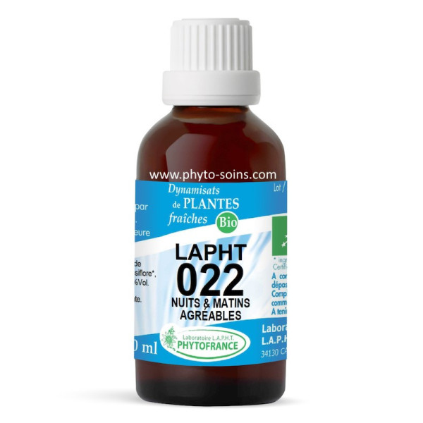 LAPHT 022 BIO Nuits et matins agréables phytofrance par phyto-soins