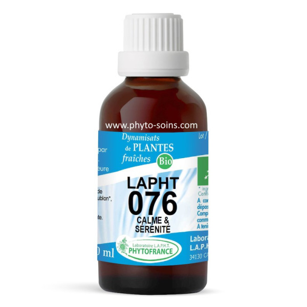 LAPHT 076 Calme et sérénité laboratoire phytofrance par phyto-soins