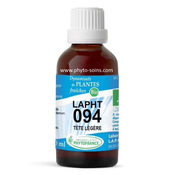 LAPHT 094 Tête légère laboratoire phytofrance | phyto-soins