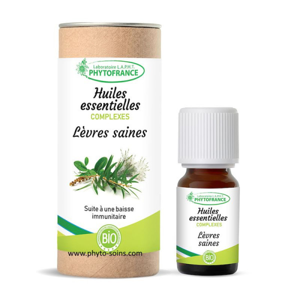 complexe d'huiles essentielles pour l'herpès labial (boutons de fièvre) phytofrance par phyto-soins