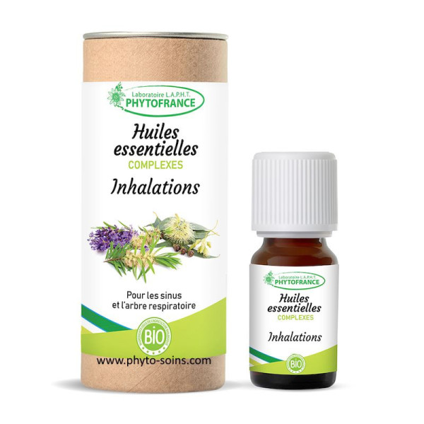 Complexe d'huiles essentielles BIO inhalation phytofrance par phyto-soins