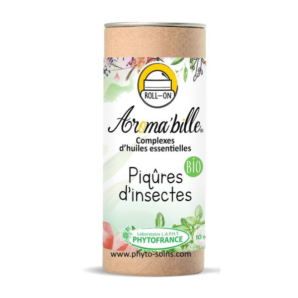 Aroma'bille Complexe d'huiles essentielles BIO piqures d'insectes phytofrance par phyto-soins