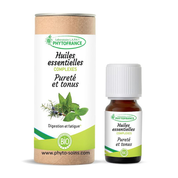 Complexe d'huiles essentielles BIO purete et tonus phytofrance par phyto-soins