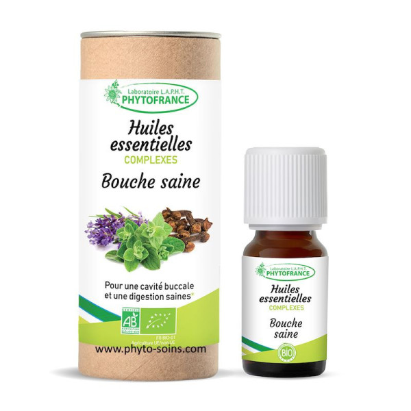Complexe d'huiles essentielles BIO bouche saine phytofrance